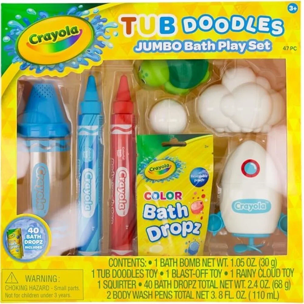 Crayola Children’s Tub Doodle Jumbo Bath Play Set